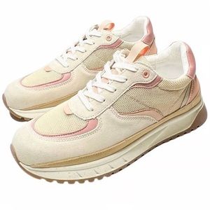 MADEWELL Leather Cream Dusty Pink Trainer Sneakers Size 7